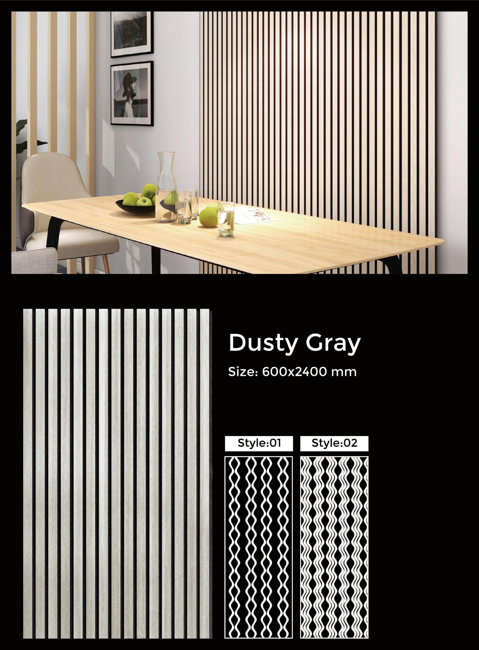 Decorative Acoustic Slat Wall Panels